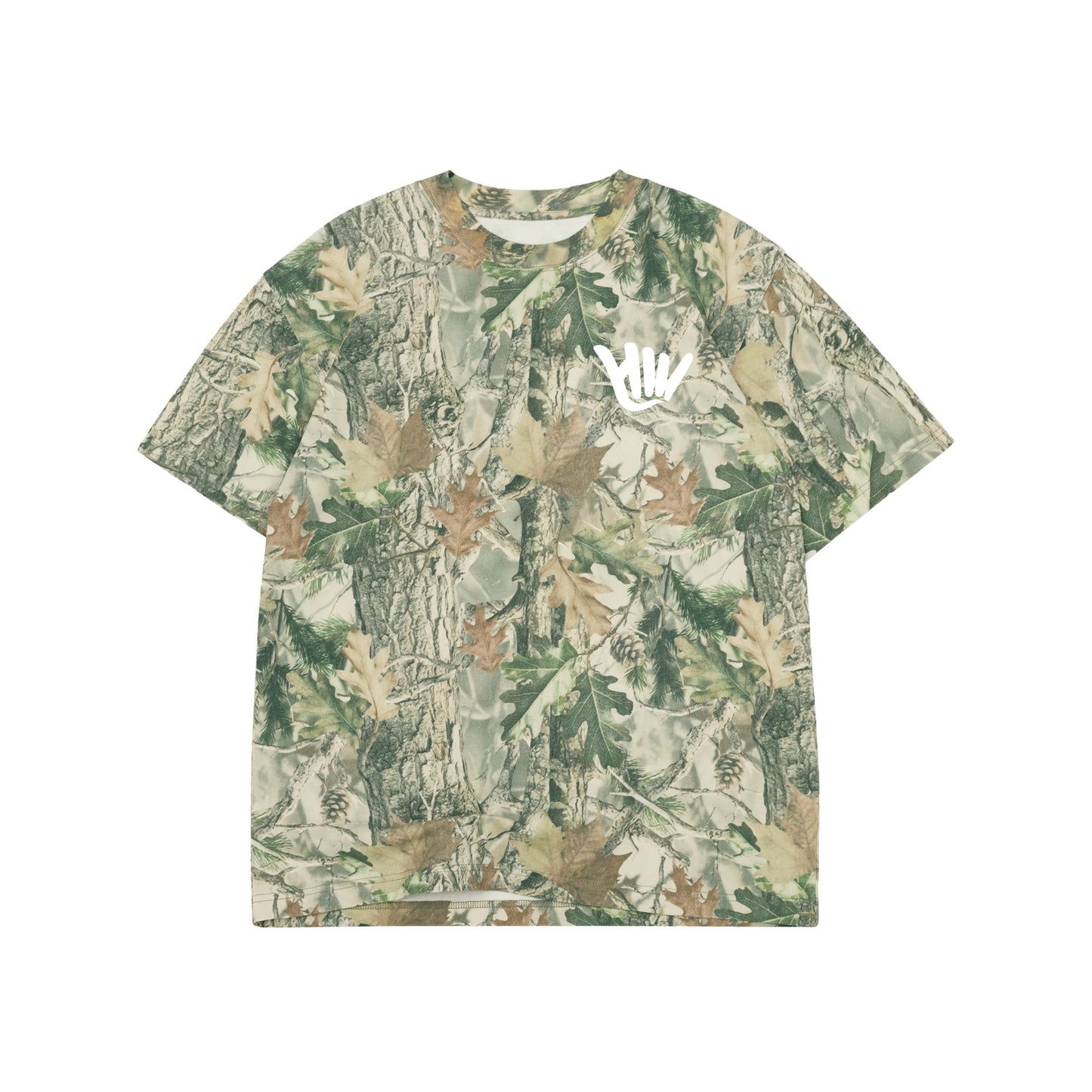 HW Shaka OG Logo Wood Camo T-Shirt